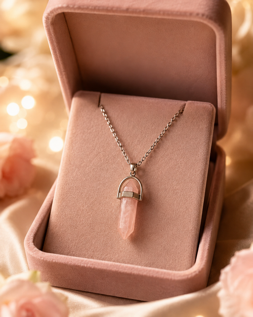 Rosenquarz-Kette – Kristall für Liebe, Harmonie & Selbstliebe